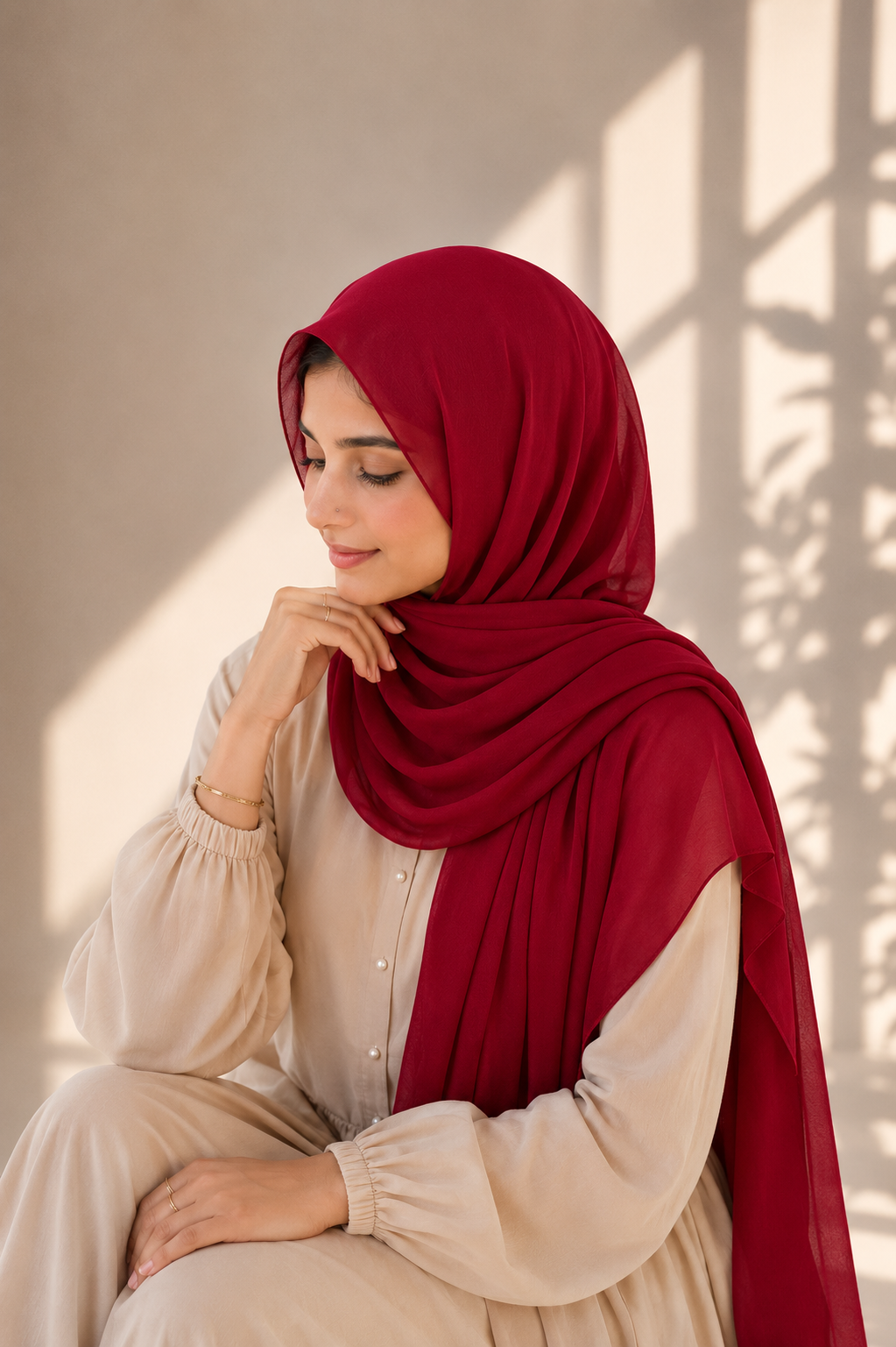 Chiffon Bubble - Apple Red