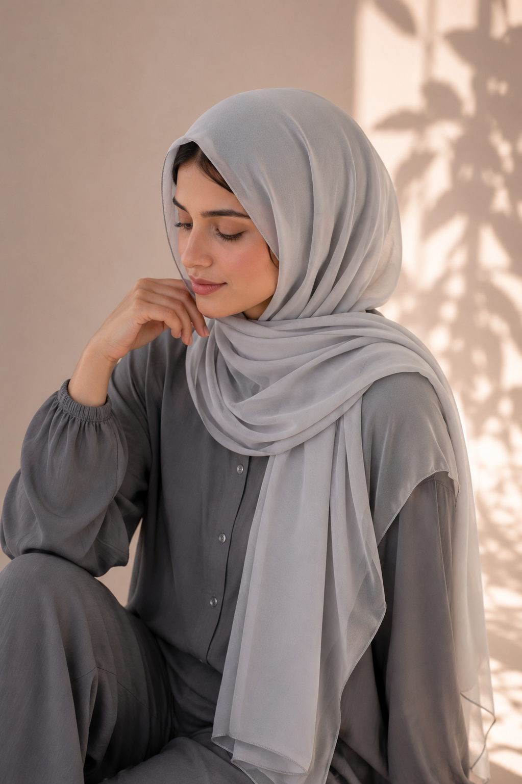 Chiffon Bubble - Ash Grey