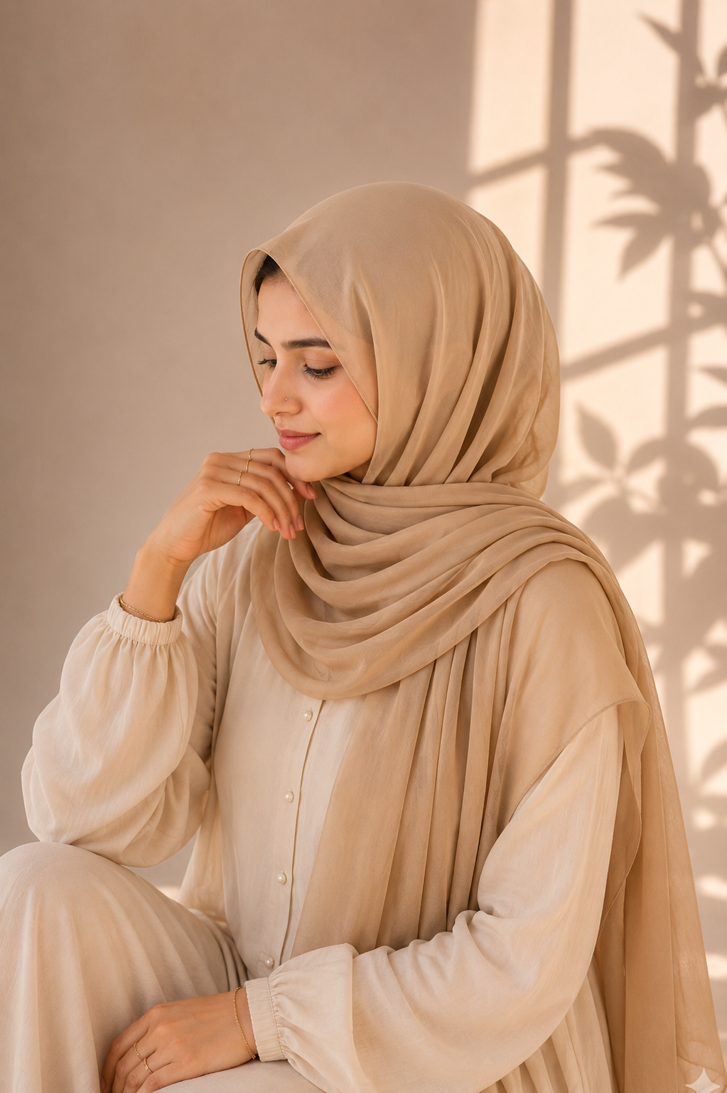 Chiffon Bubble - Beige