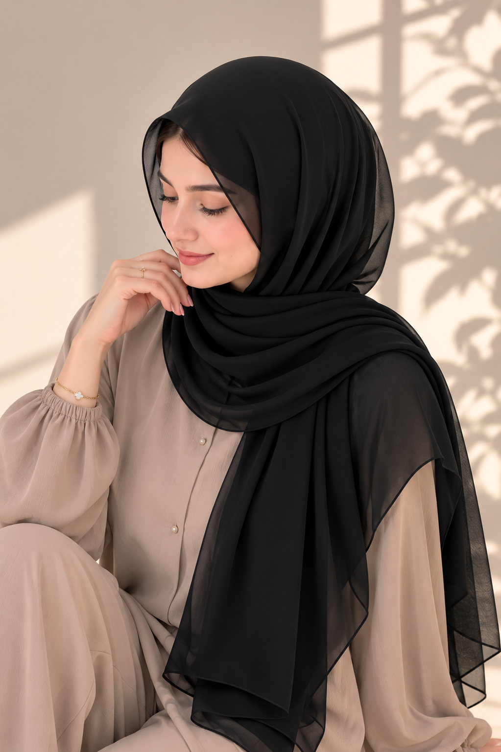 Chiffon Bubble - Black