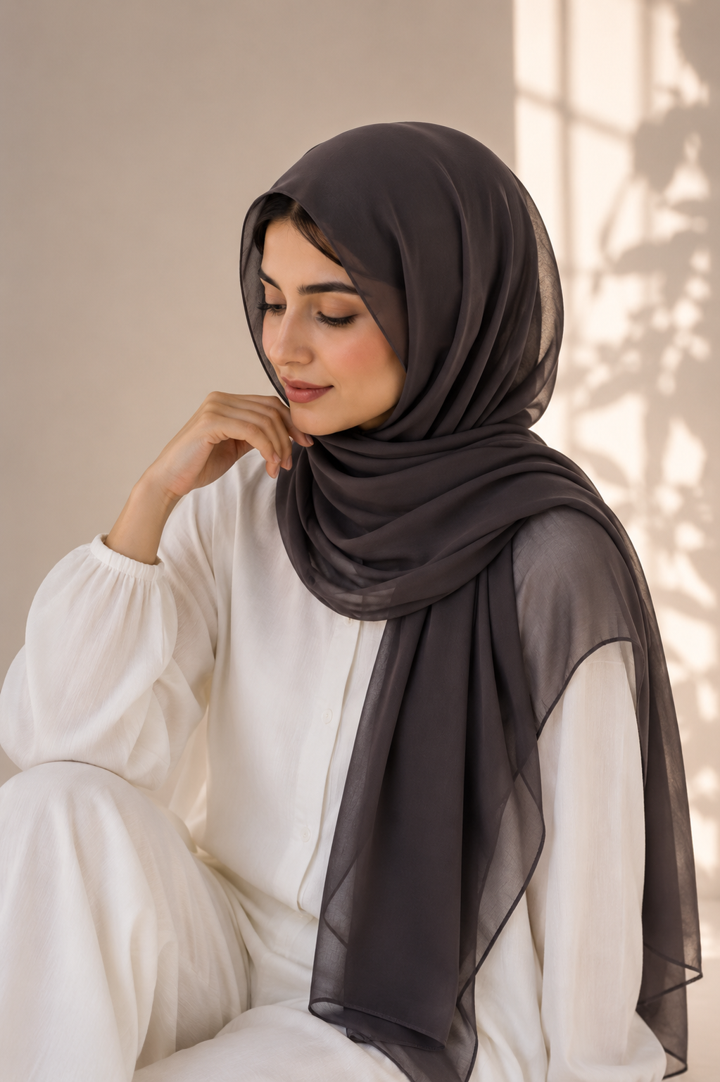 Chiffon Bubble - Charcoal Grey