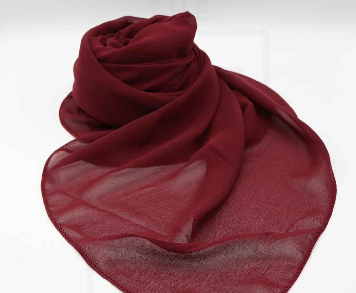 Chiffon Bubble - Maroon