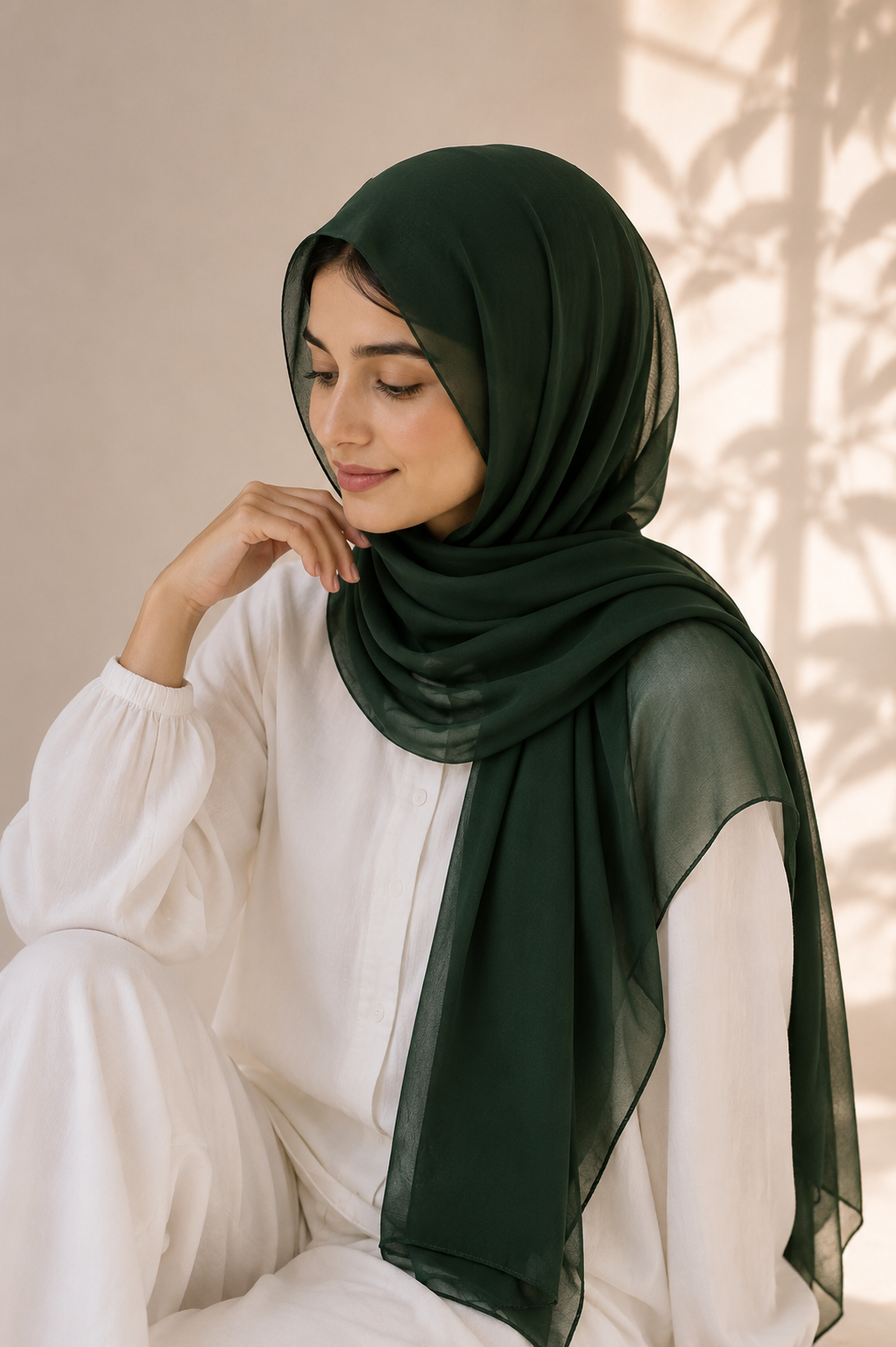 Chiffon Bubble - Dark Green