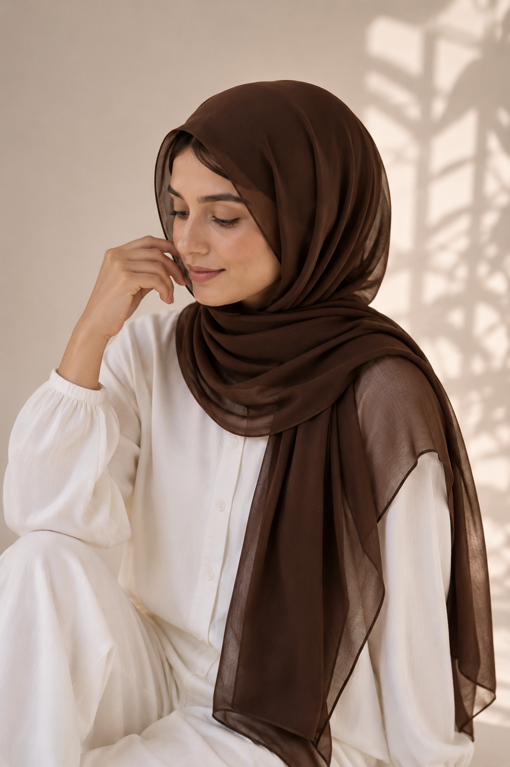Chiffon Bubble - Dark Brown