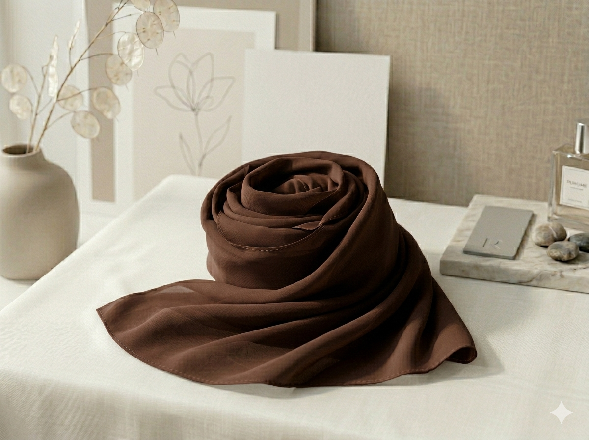 Chiffon Bubble - Dark Brown
