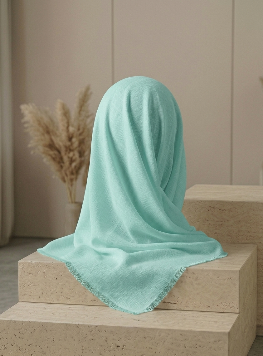 Turkish Lawn Hijab - Mint Green