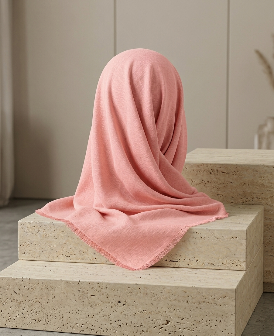 Turkish Lawn Hijab - Rose Pink