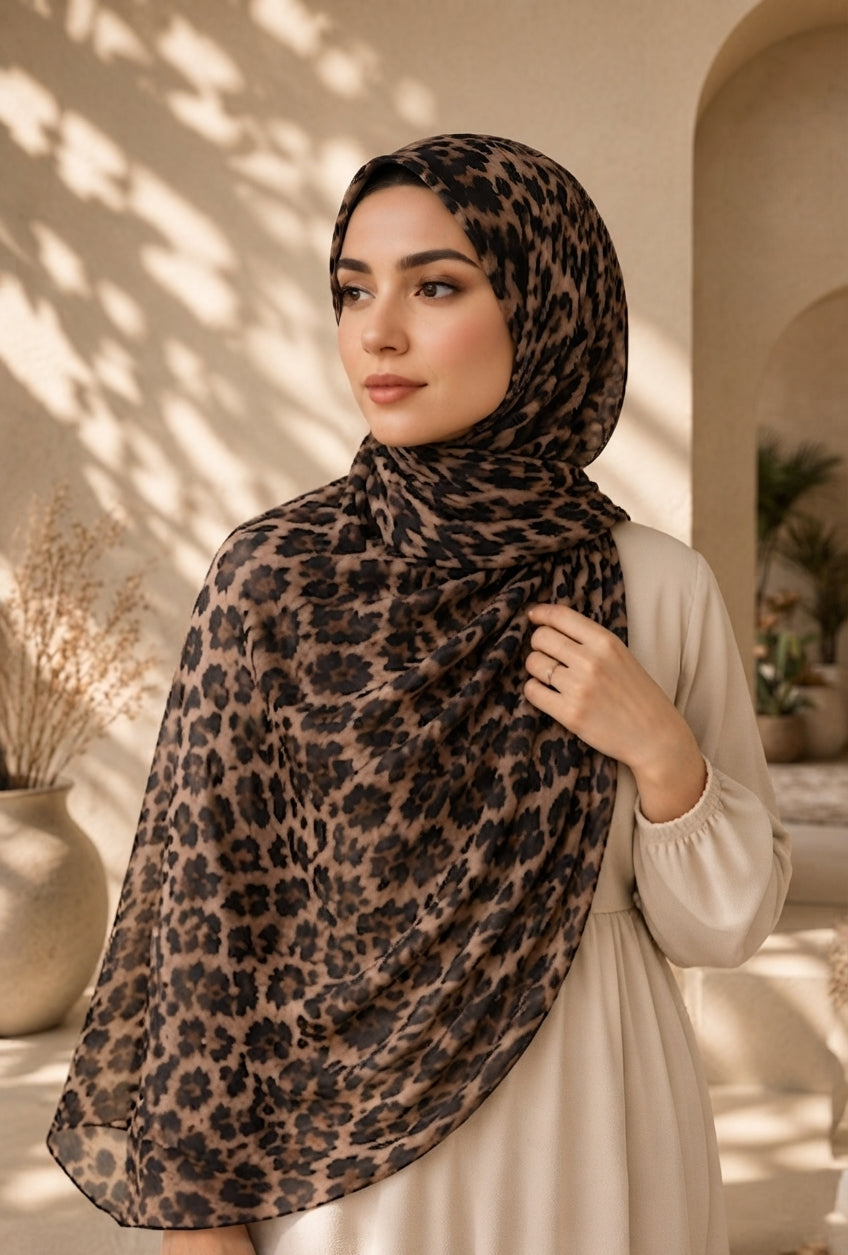 Cheetah Print Hijab