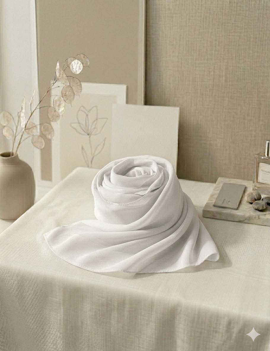 Chiffon Bubble - White