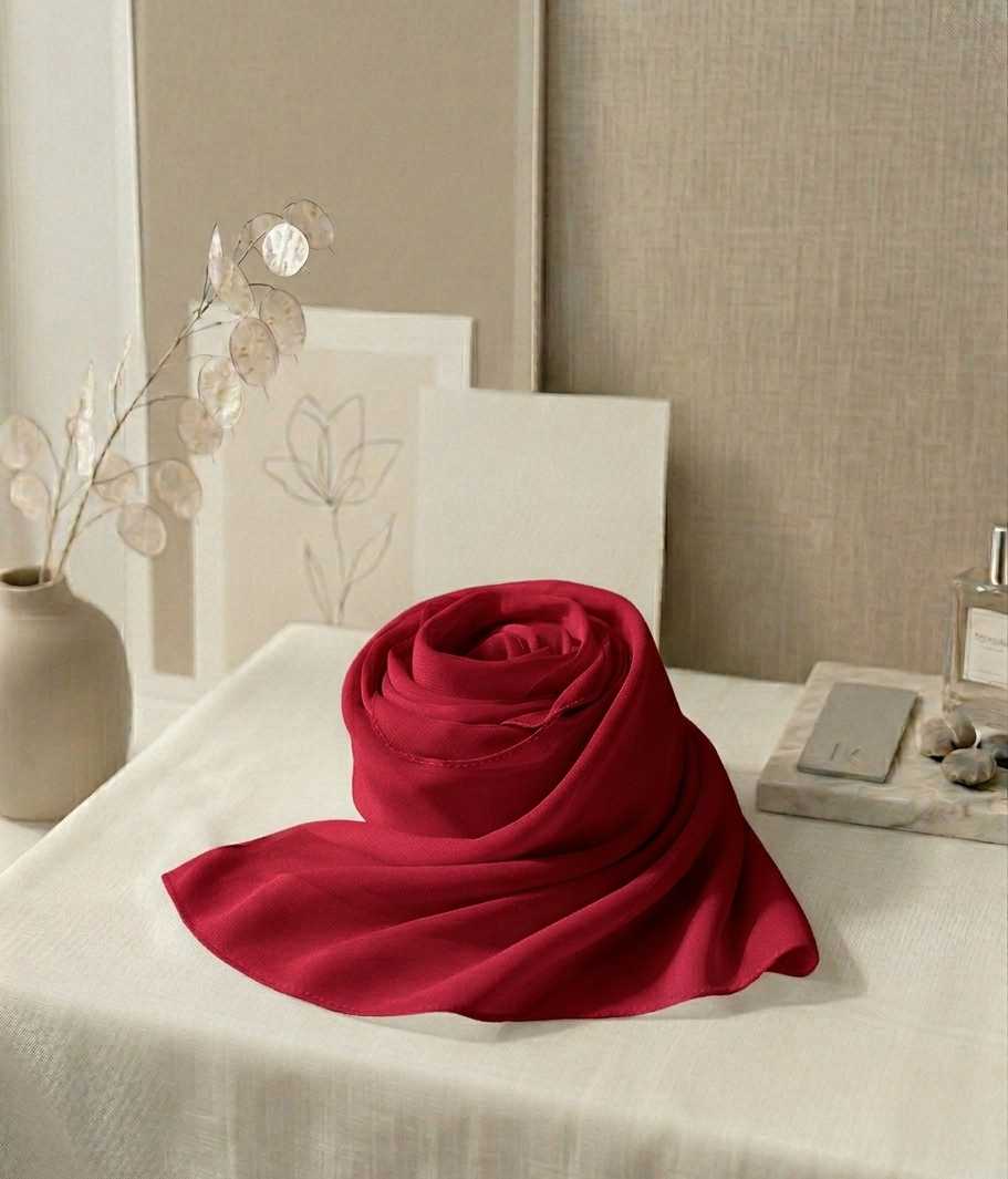 Chiffon Bubble - Apple Red