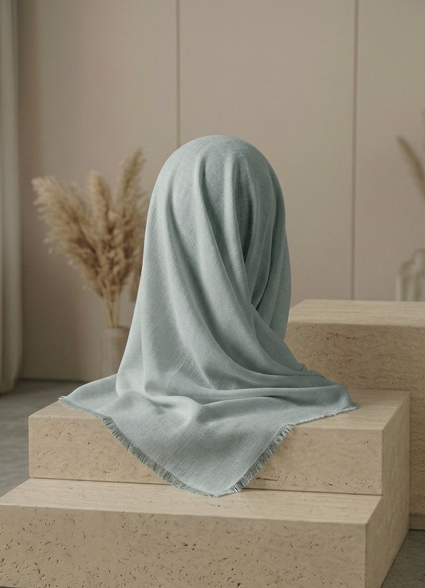 Turkish Lawn Hijab - Cloud Grey