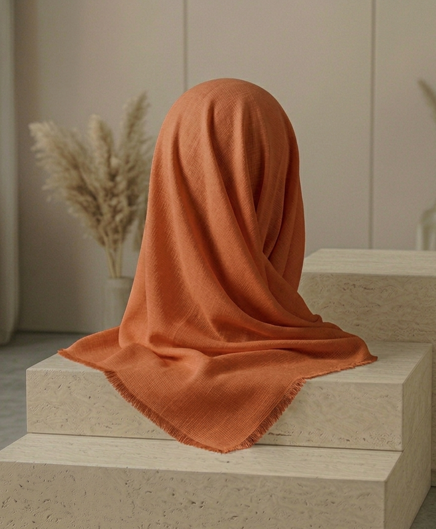 Turkish Lawn Hijab - Caramel