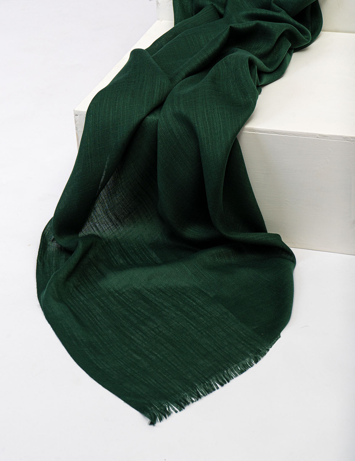 Turkish Lawn Hijab - Dark Green