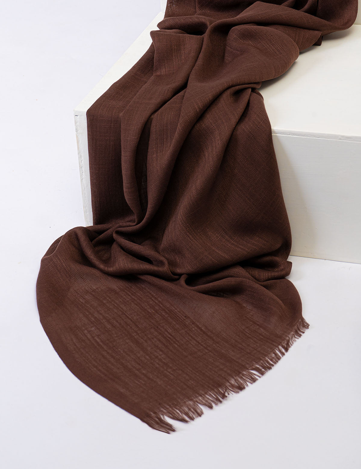 Turkish Lawn Hijab - Coffee Brown
