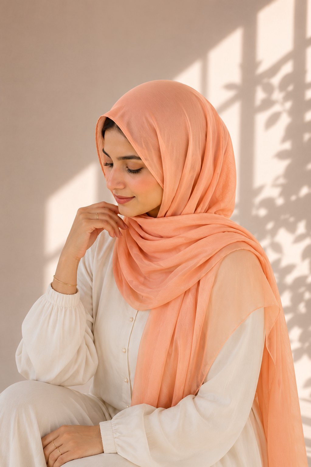 Chiffon Bubble - Peach