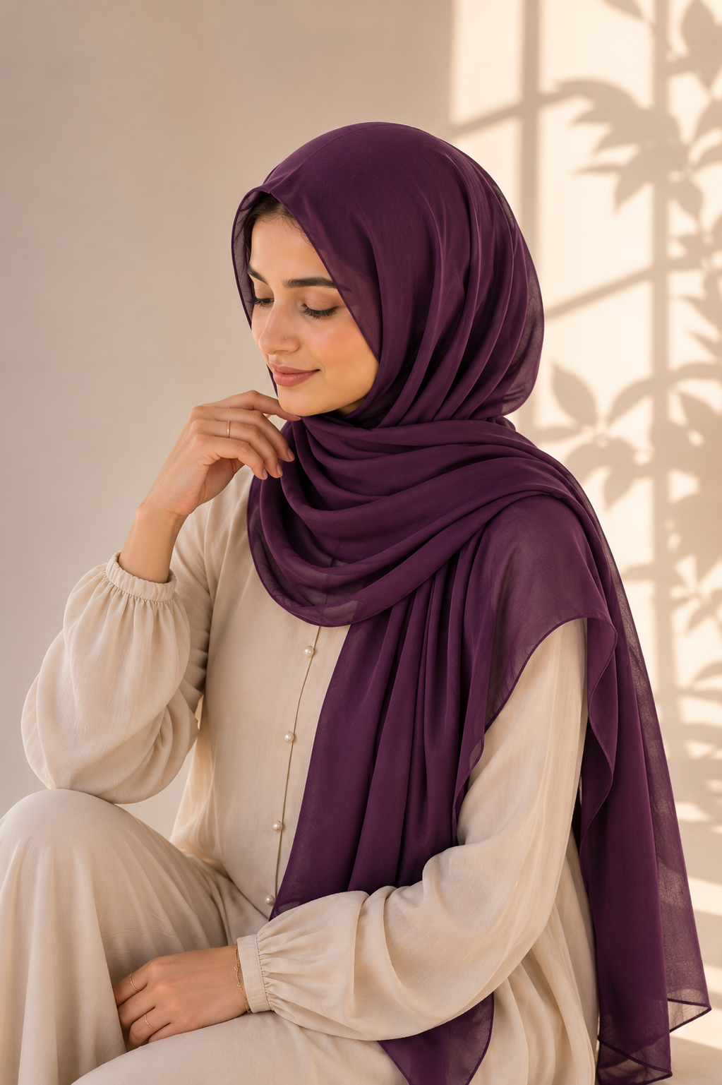 Chiffon Bubble - Plum