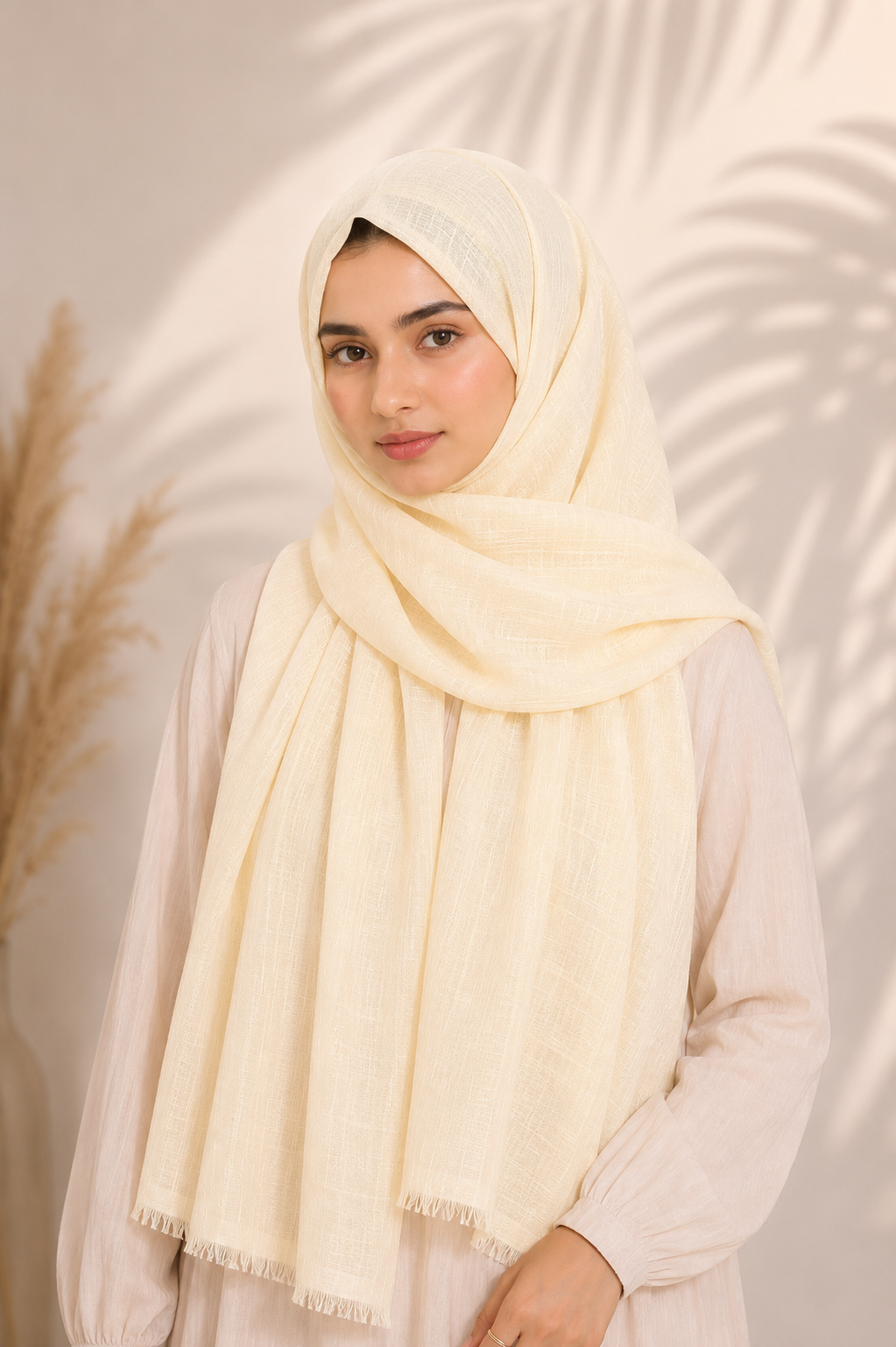 Turkish Lawn Hijab - Beige