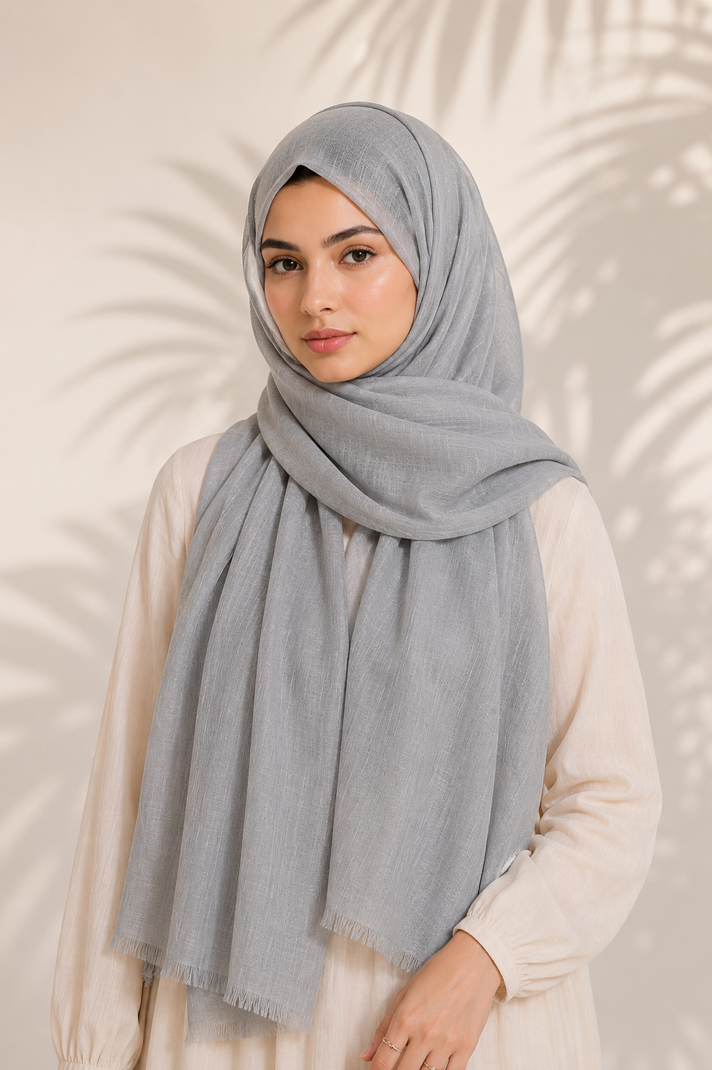 Turkish Lawn Hijab - Cloud Grey