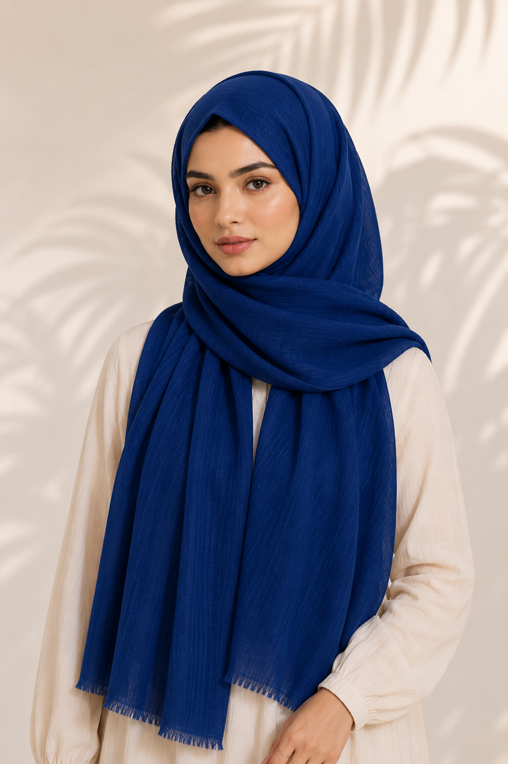 Turkish Lawn Hijab - Royal Blue