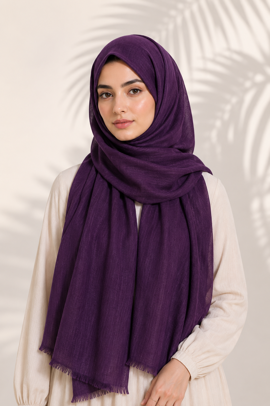Turkish Lawn Hijab - Purple