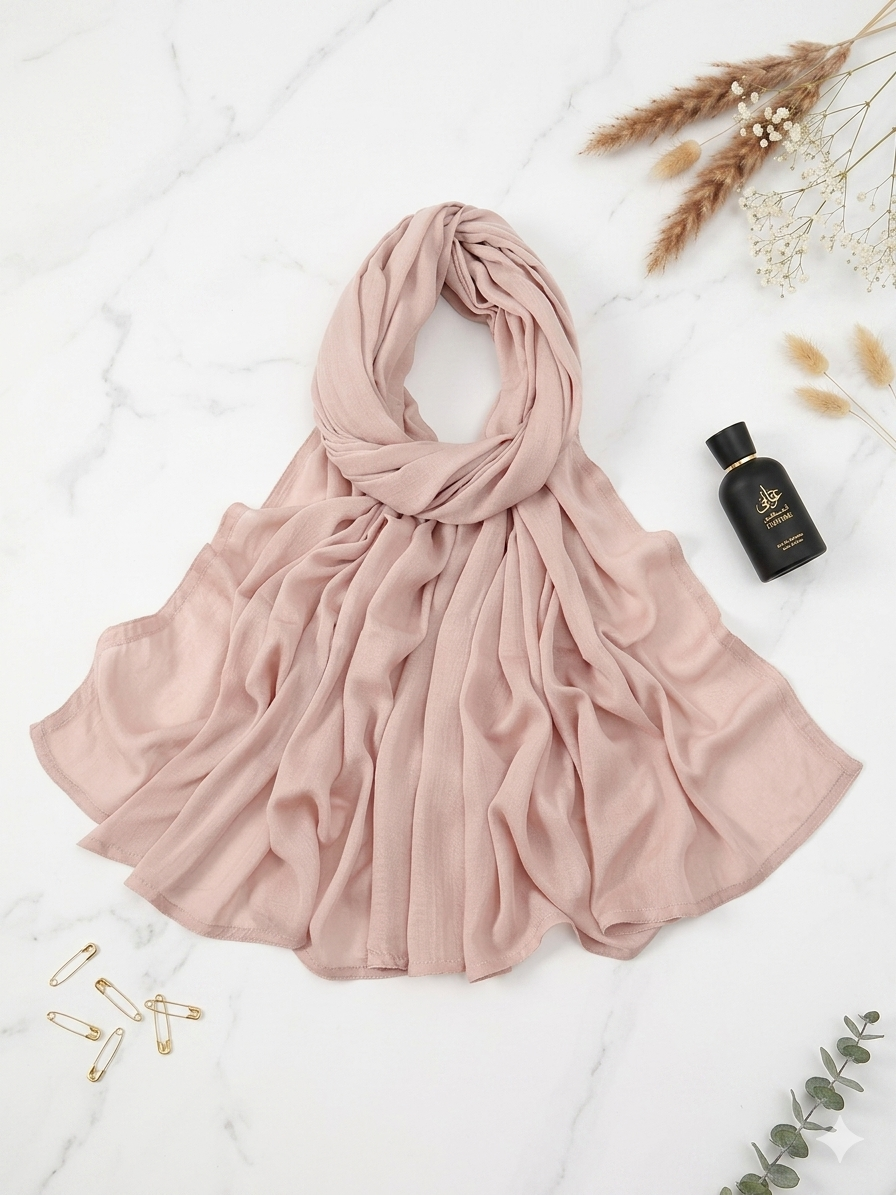 Modal Hijab - Baby Pink