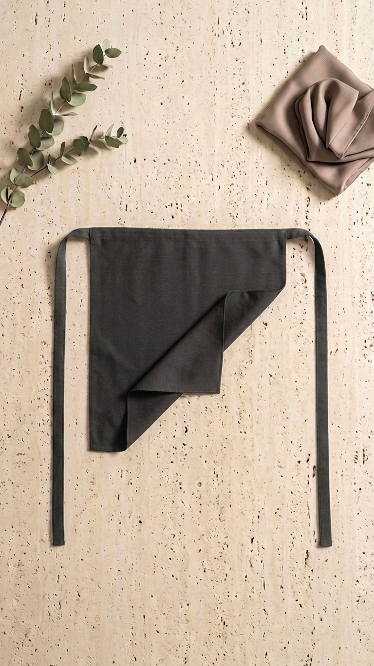 Chiffon Half Niqabs - Black