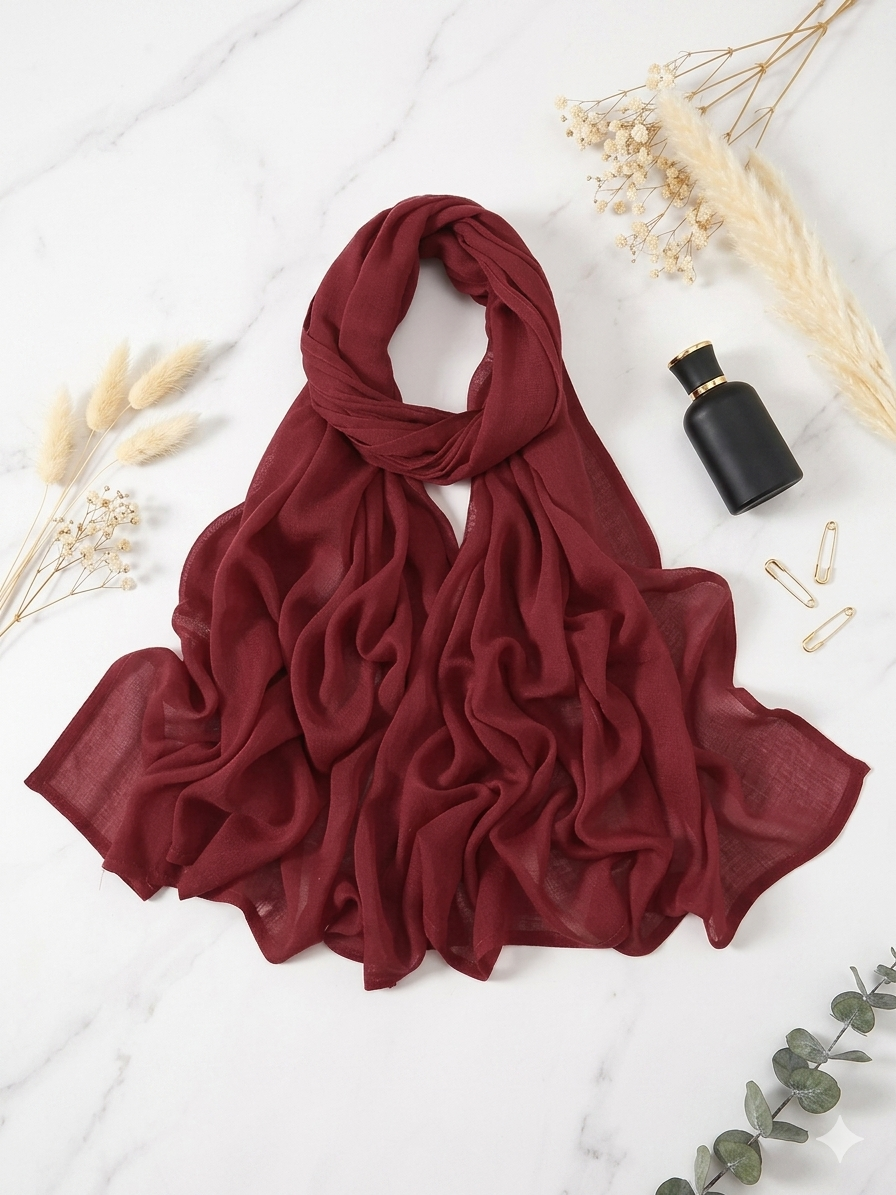 Modal Hijab - Maroon